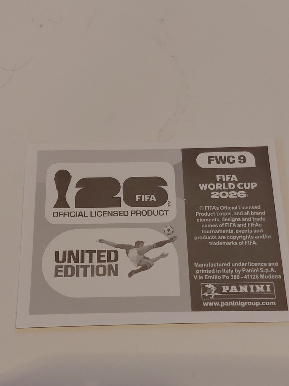 Panini Carte collezionabili: Panini FWC 9 – Nuovo (secondo la descrizione) da Ovronnaz venduto da Ma-94-hey 1