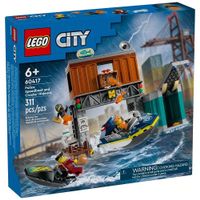 LEGO CITY Polizeischnellboot und Ganovenversteck - 60417