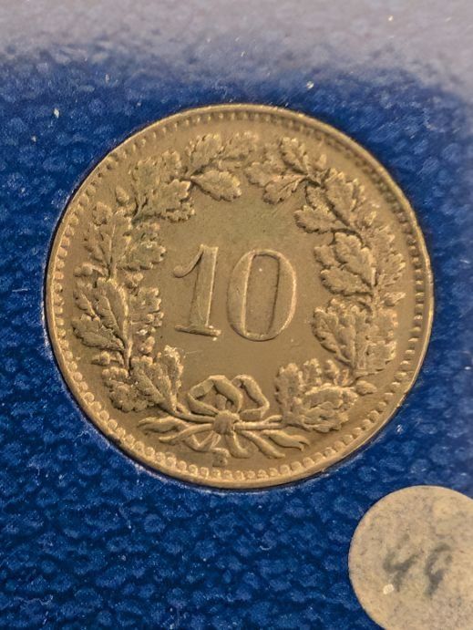 Tutti le monete: 10 Rappen 1949 – Usato da Arch venduto da coinsandmore 1