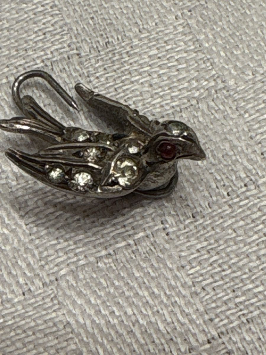 Spille & Fermagli: Vintage Brosche Vogel Silber Strass - Einzigartiges Design – Usato da Gattikon venduto da mo.suter 2
