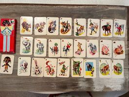Schwarzer Peter 25-teiliges Spielkartenset mit Tiersujets