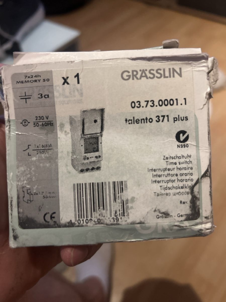 Elektronikbauteile: GRASSLIN Talento 371 plus Zeitschaltuhr neu – Neu und originalverpackt aus Fischenthal von Victoria_fischenthal 1