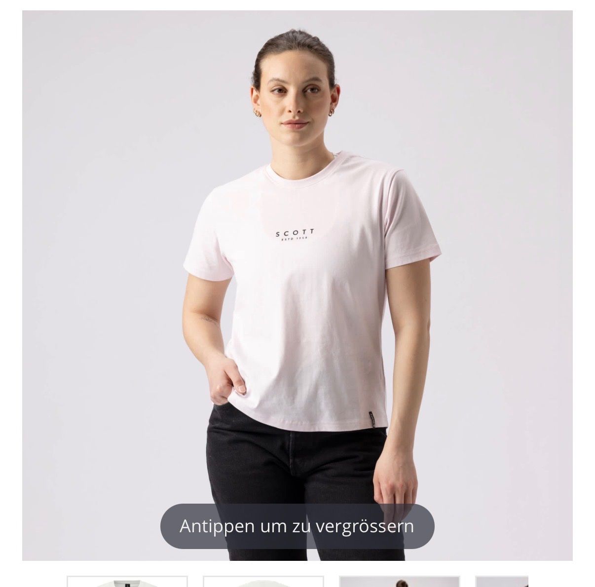 Scott T-shirt: Weisses Scott Tshirt Typo S – Nuovo e nell'imballaggio originale da Winterthur venduto da DeSTOFFEL