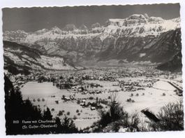 FLUMS mit Churfirsten im Winter