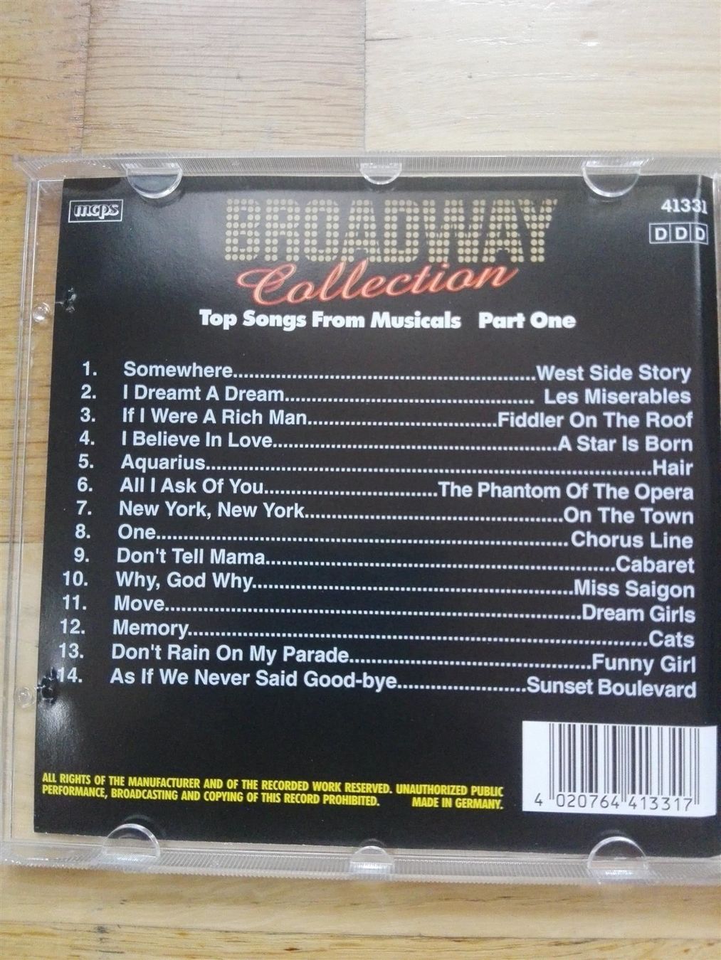 CD: Broadway Collections  (Part 1-3) – Usato da St.Gallen venduto da elk2022 3