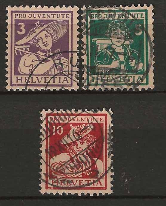 Tutti i francobolli: PJ016  - Pro Juventute 1916 obl. – Usato da Trélex venduto da Phil_Albert