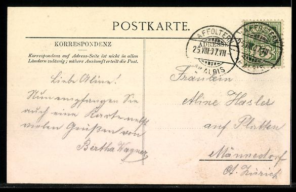 Ansichtskarten: Grossholz bei Affoltern, Villa, Bergpano – Gebraucht aus Berlin von bartko-reher 1