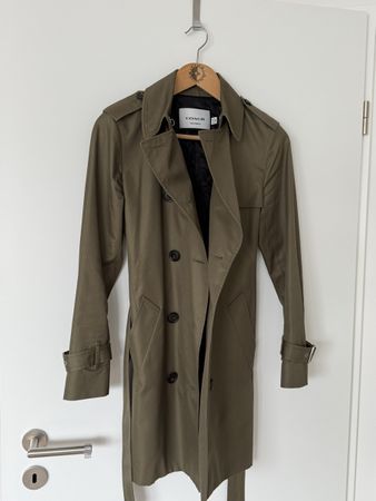 Trenchcoat Coach olivgrün Grösse S sehr guter Zustand