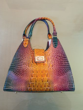 Crocodile Vegan Leather Braun Damentasche Neu