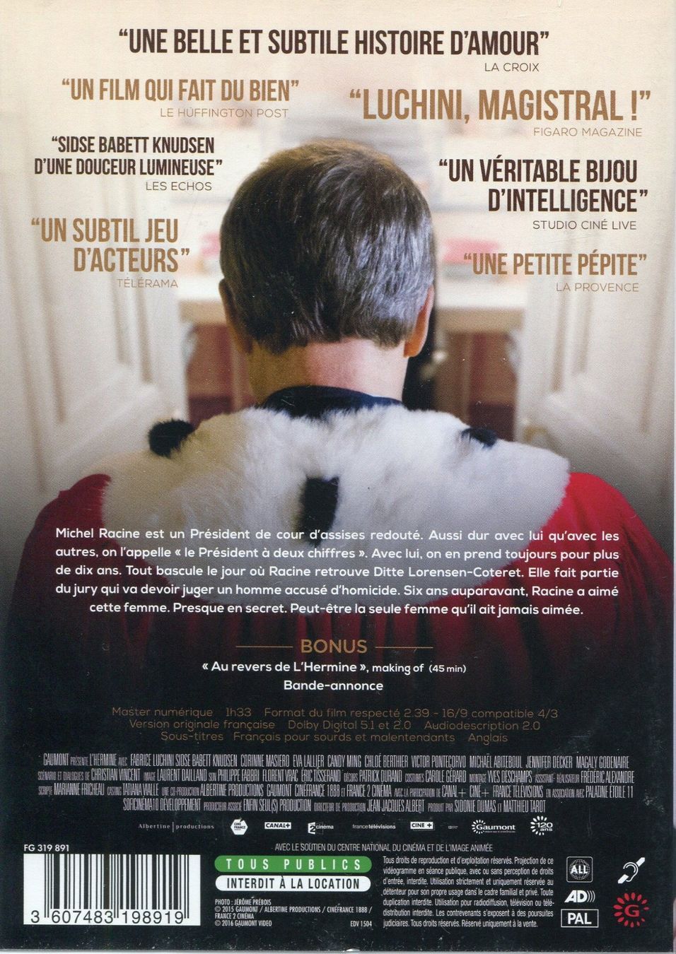 Alle DVDs: L'HERMINE  -  DVD – Gebraucht aus Les Avants von soyouz63 1