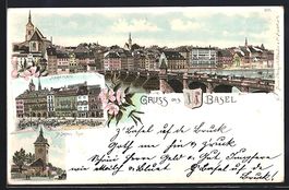 Litho Basel, St. Johann-Tor, Marktplatz,