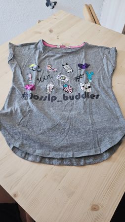Cooles Mädchen T-Shirt von H&M, Grösse 134/140, Grau