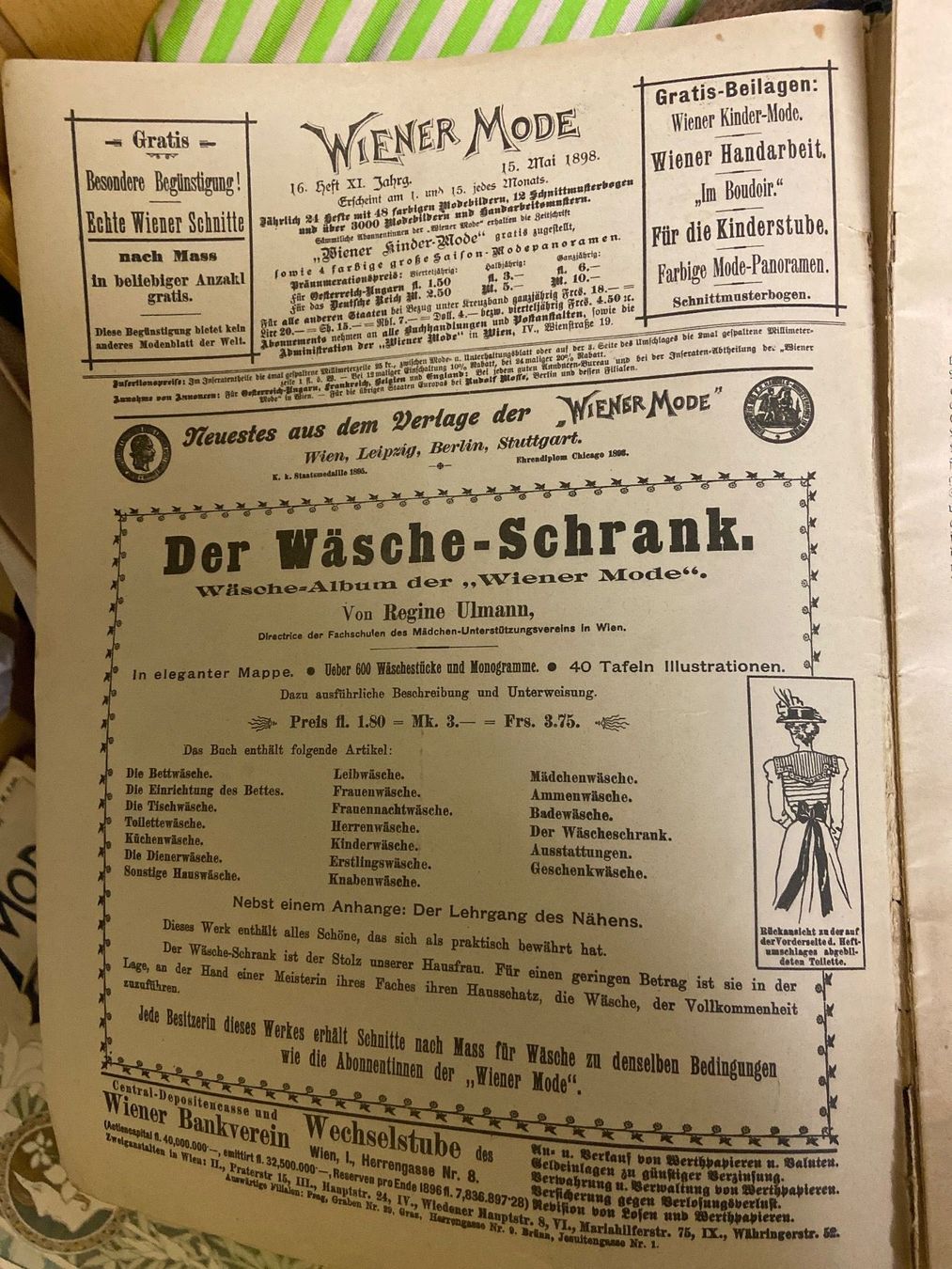 Zeitschriften & Magazine: wiener mode antike zeitschrift 1898 – Gebraucht aus Gipf-Oberfrick von Iberico 2