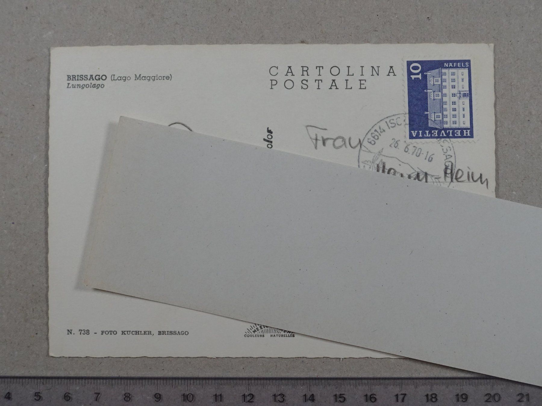 Cartes postales: Brissago, 1970 – D'occasion à Lenzburg par fh1 1