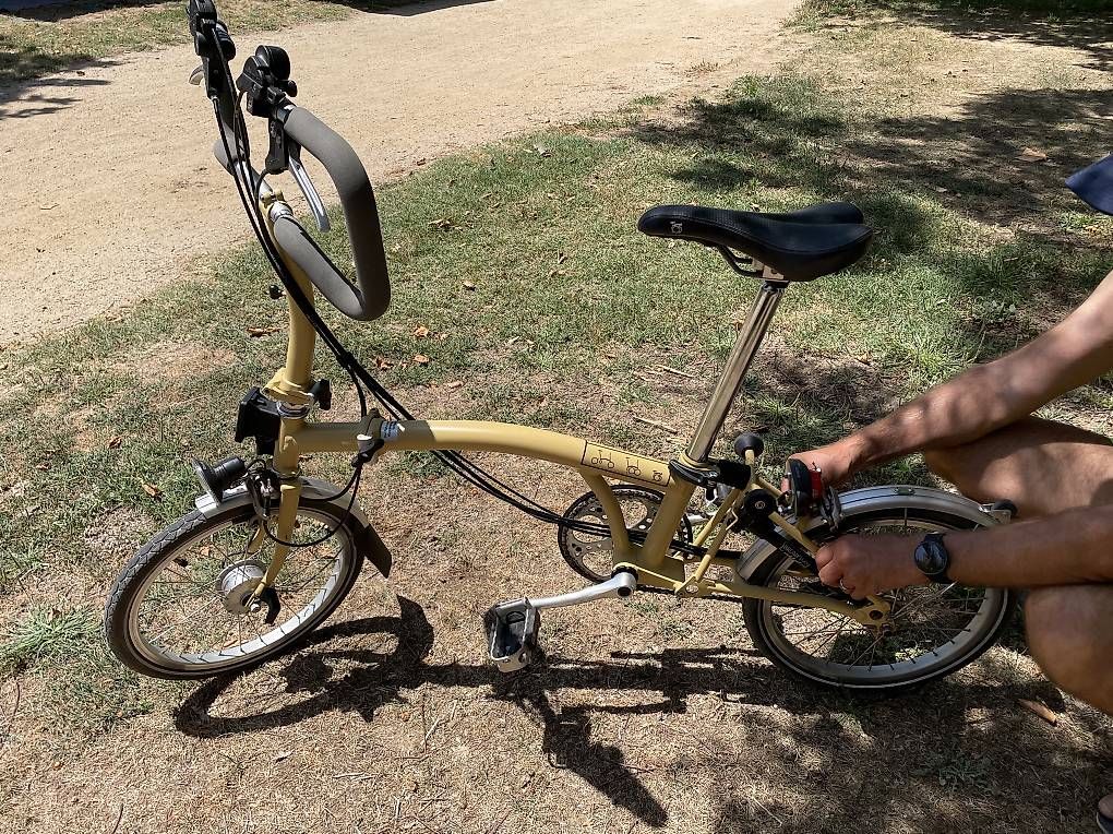 Velos: Klapp-Minivelo, gelb – Gebraucht aus Nidau von riba03