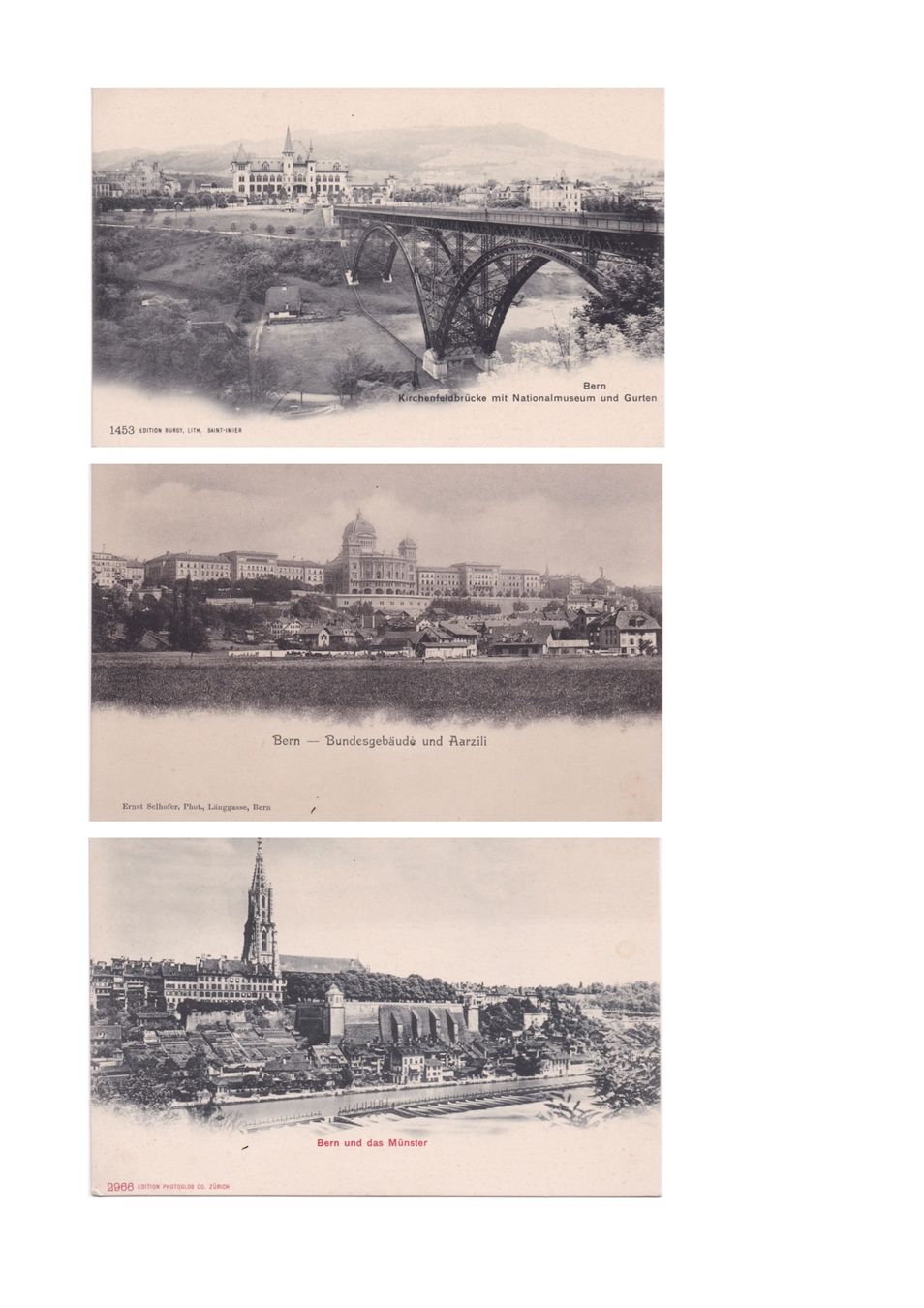 Cartoline postali: Konvolut Bern – Usato da Baar venduto da dokuba 7