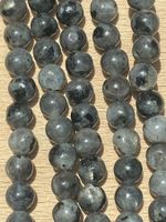 Strang echte dark labradorit Kugeln / stone beads 6 mm
