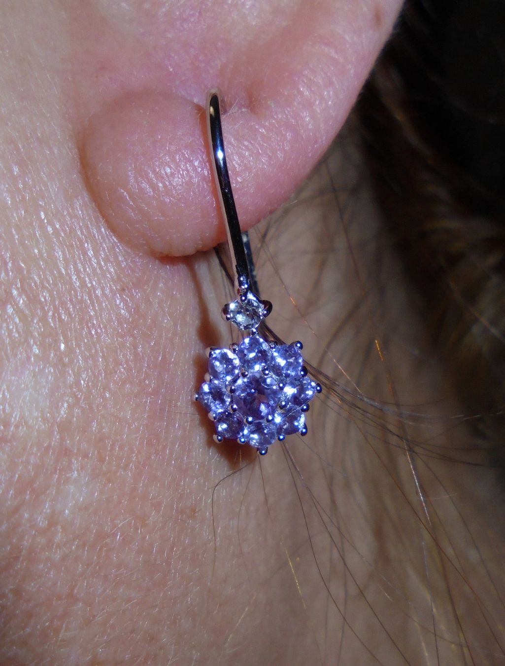 Boucles d'oreille: Echtschmuck: Amethyst-Silberohrhänger – Neuf (Voir description) à Zuchwil par maumauchi 6