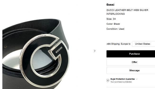 Gucci Cinture: Gürtel / Ceintures Gucci – Usato da Collonges venduto da Auganien 7