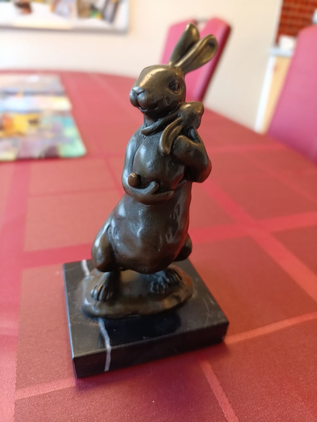 Statuette: BRONZE OSTER HASE TOP FIGUR – Nuovo (secondo la descrizione) da Reinach BL venduto da Katzenmorli
