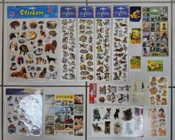 ≈245 Sticker Hunde und Welpen - inkl. Panini, Disney, etc.