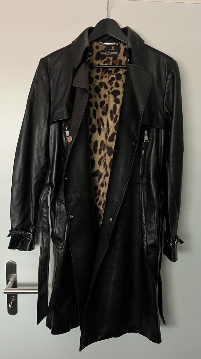 Dolce & Gabbana Cappotti: Dolce & Gabbana Ledermantel in Schwarz – Nuovo (secondo la descrizione) da Erlinsbach venduto da Stu2000 3