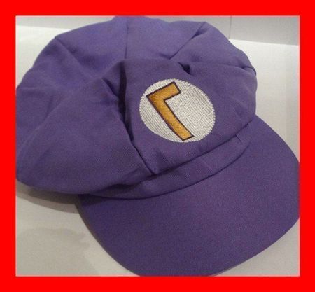 Waluigi Hut Cap Super Mario World Nintendo Switch GameBoy