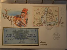 Banknotenbrief Finnland 1985