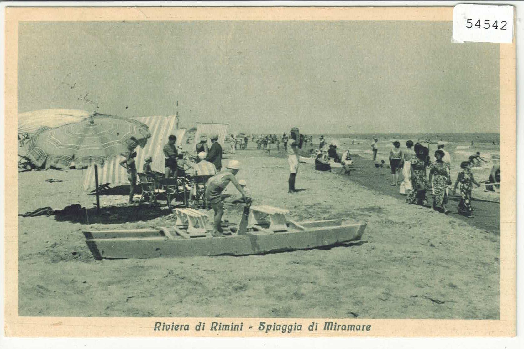 Cartoline postali: Rimini - Strand Szene 1934 – Usato da Ettingen venduto da Kartenplanet