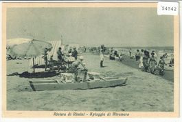 Rimini - Strand Szene 1934