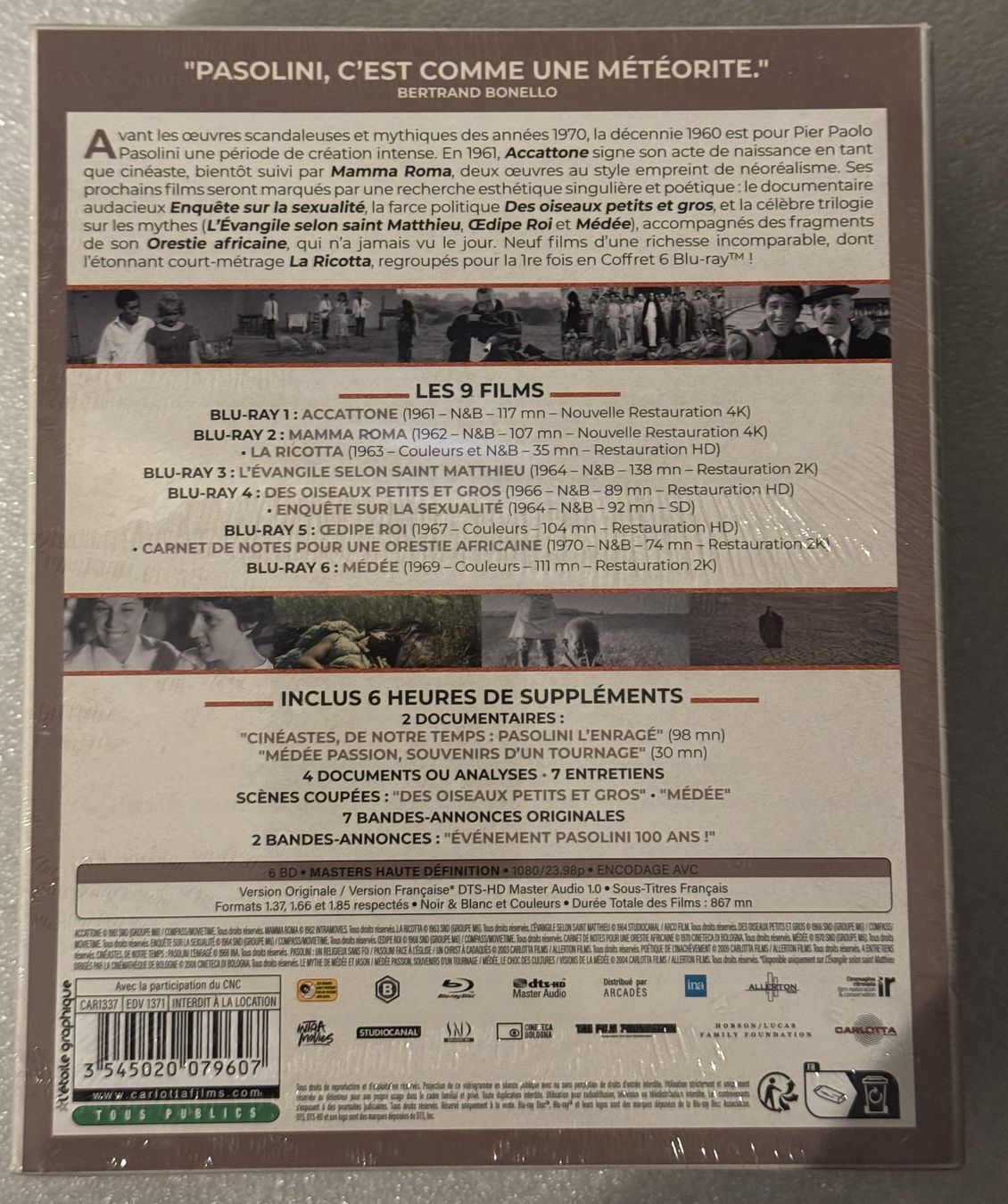 Tutti i DVDs: Pasolini 100 ans ! En 9 films Blu-ray – Nuovo e nell'imballaggio originale da Semsales venduto da __Florian__ 3