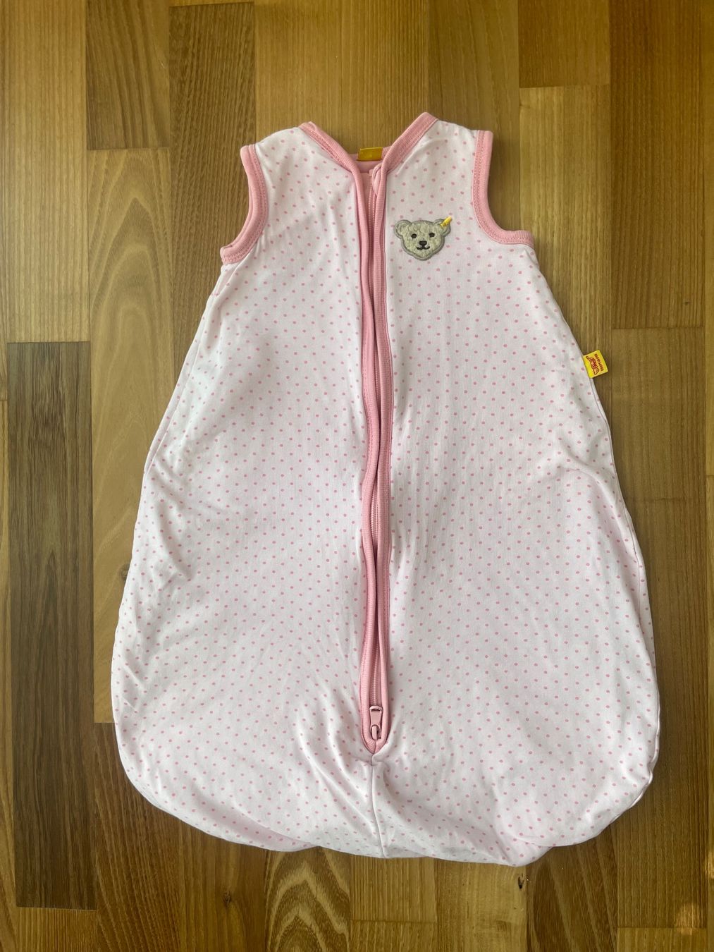 Steiff Sacchi a pelo: Steiff Babyschlafsack rosa Schlafsack – Usato da Buchs SG venduto da VintageHomeCH