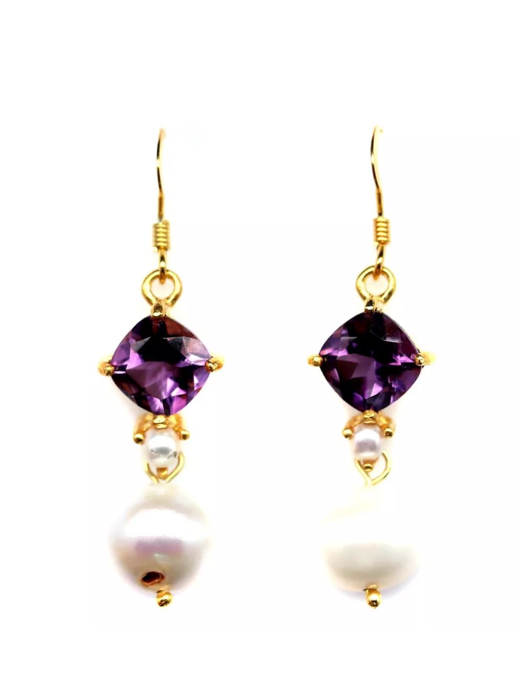 Orecchini pendenti & Orecchini a lobo: Wunderschöne Amethyst Süsswasserperle Ohrringe - Nr. T25 – Nuovo (secondo la descrizione) da Hittnau venduto da LuxAndMore 2
