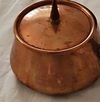 Antiker Kupferpfanne mit Deckel - Charmantes Vintage Stück