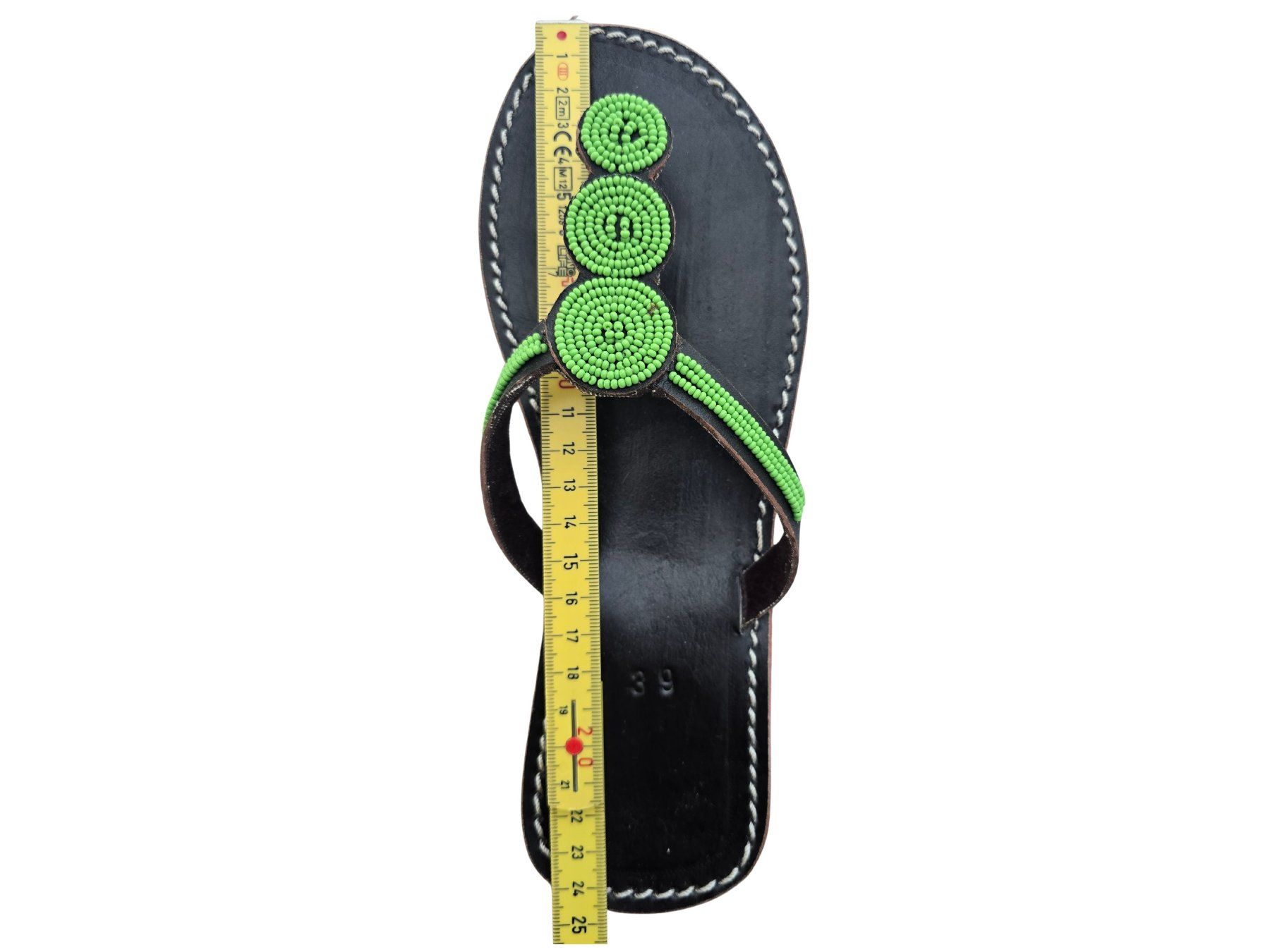 Damenschuhe: Handgemachte Leder-Sandalen - Grün 39 – Neu und originalverpackt aus Brione s. Minusio von Littleninja 3