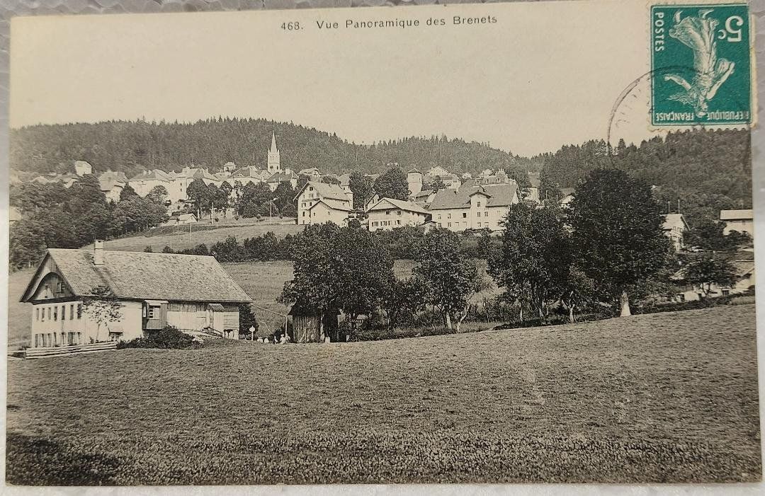 Cartoline postali: LES   BRENETS  -  Vue Panoramique  - – Usato da Delémont venduto da Domdom1
