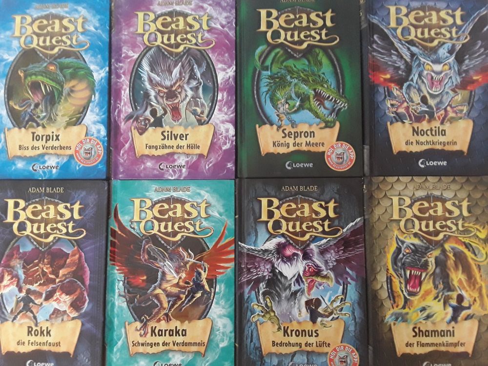 8 Beast Quest Bände Kaufen auf Ricardo