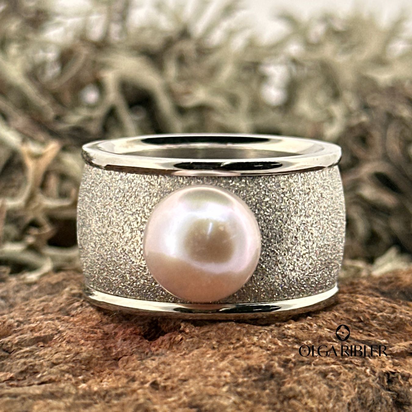 Olga Ribler Ringe: Edelstahlring mit Perle, Gr. 61 – Neu (gemäss Beschreibung) aus Luzern von MonikaS03 4