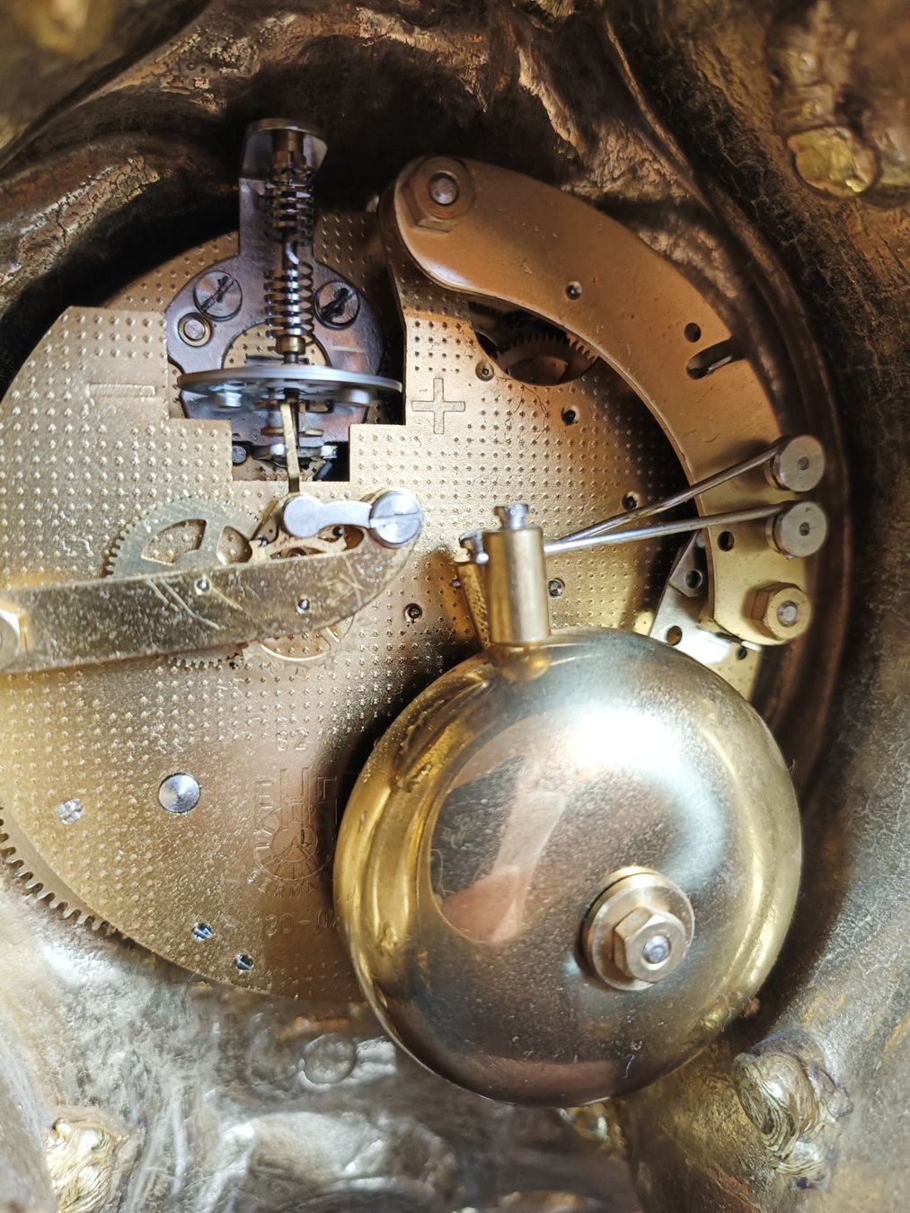 Orologi da terra & Orologi da parete: Kaminuhr Messing Lancini Hermle Barock-Stil – Usato da Steffisburg venduto da ZeitReise_ 3