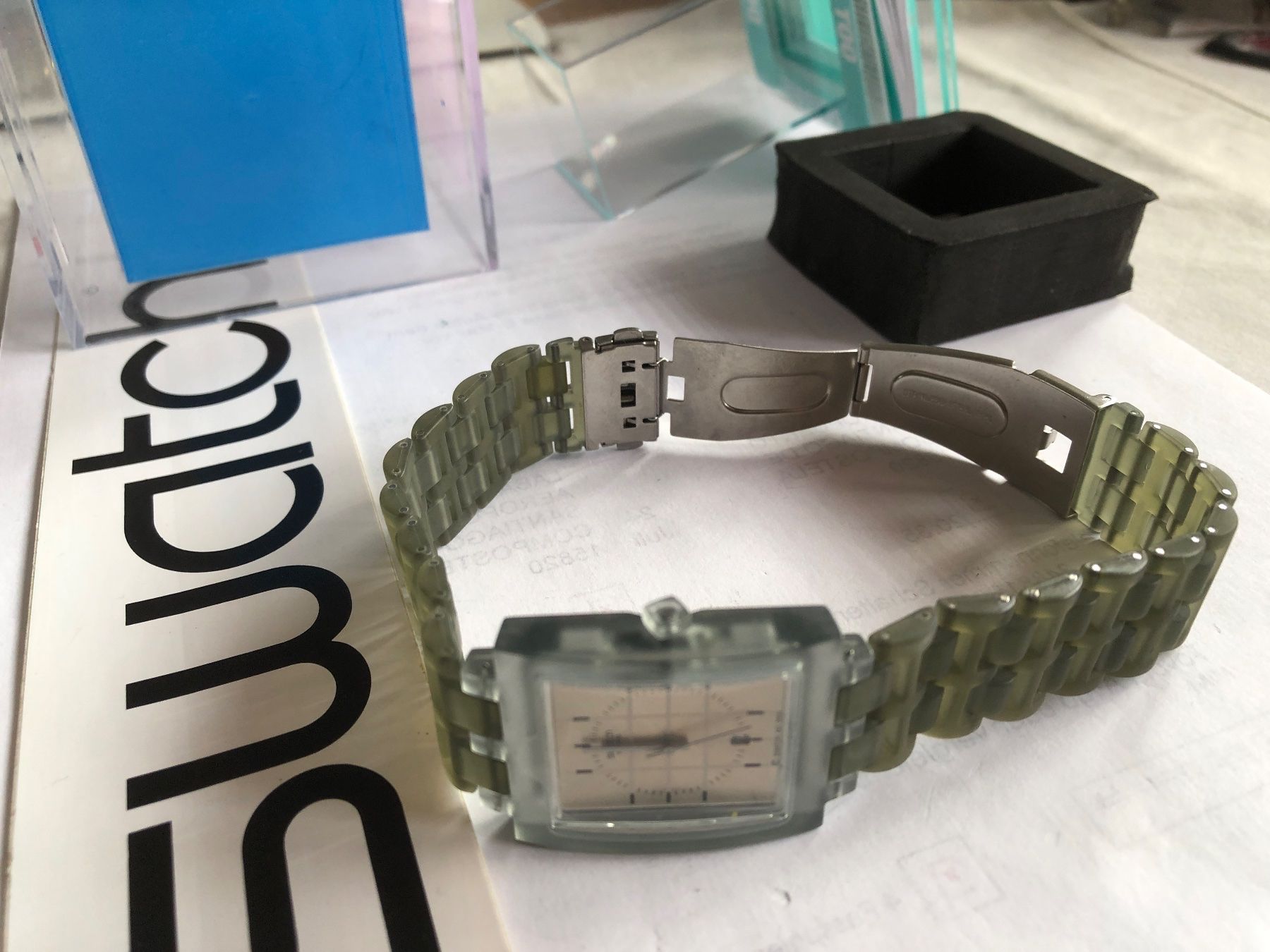 Swatch Montres: SWATCH SQUARE SYNTHETIC von 2000 – Neuf avec emballage d'origine à Biel/Bienne par winnertaco 5