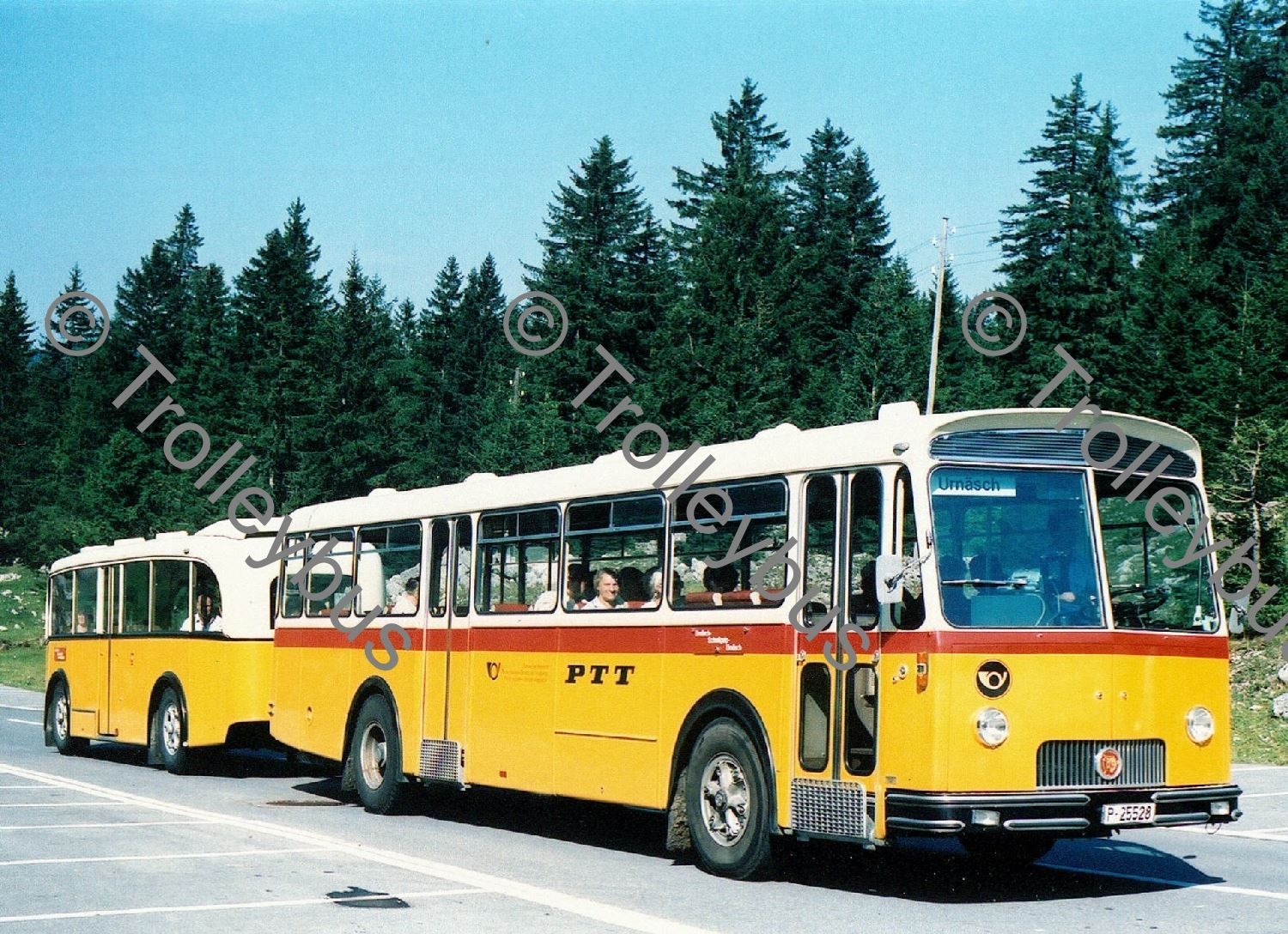 Cartoline postali: Postauto Postkarte FBW Anhängerzug                    BTM006 – Nuovo (secondo la descrizione) da Bottmingen venduto da Trolleybus