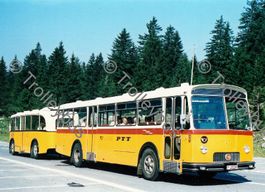 Postauto Postkarte FBW Anhängerzug                    BTM006