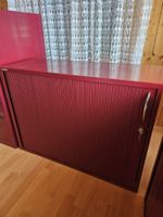 Aktenschrank Büromöbel Metall rot guter Zustand