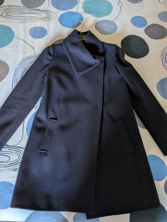 Eleganter Wintermantel, Grösse S, Dunkelblau, neuwertig