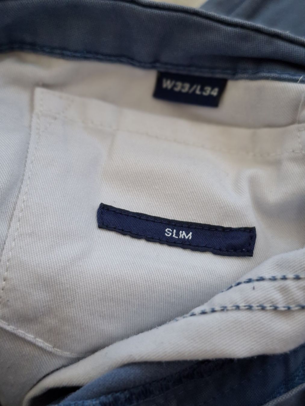 Gant Hosen: Pantalon Gant bleu, taille 33/34, coupe slim - – Gebraucht aus Renens VD von ser_j2fn 2