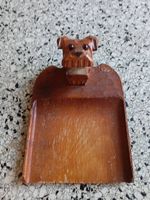 Handgeschnitzte Holzschaufel Hund Dekoration Vintage