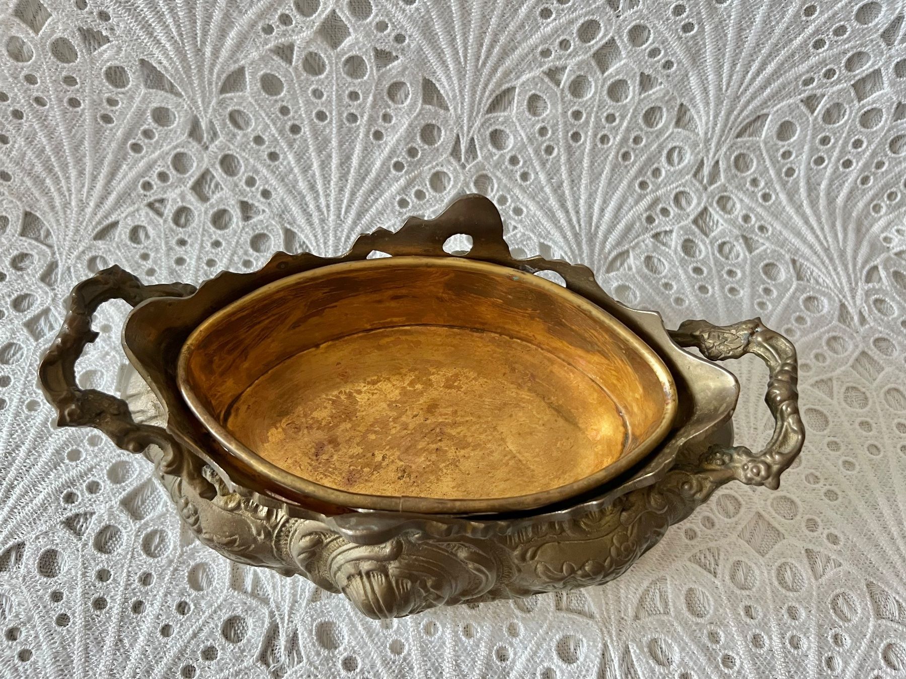Vasi per fiori: Messing Jardiniere Blumentopf 1600 Gram – Usato da Frenkendorf venduto da Only1 5