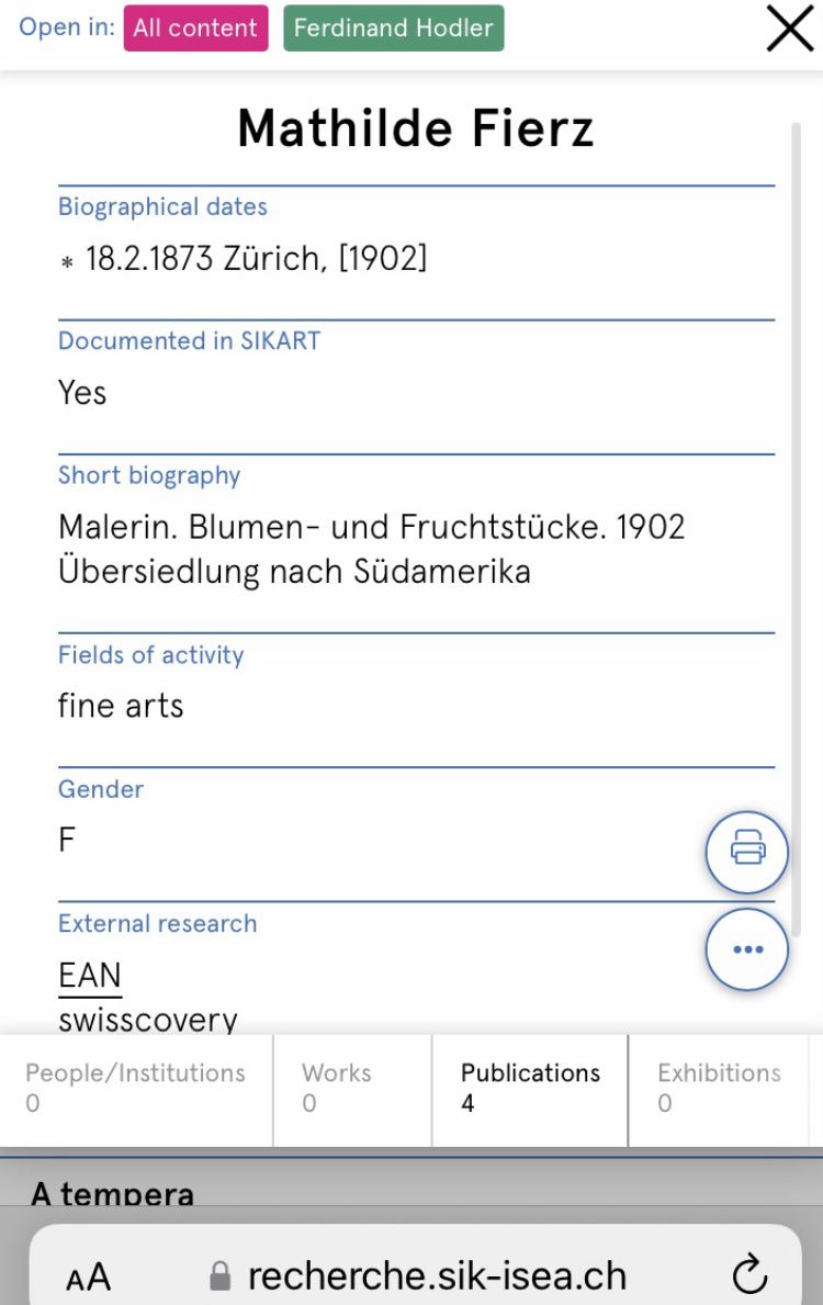 Dipinti: FIERZ MATHILDE 1873-1902 Zürich – Usato da Wolfhalden venduto da SecondAntique 8