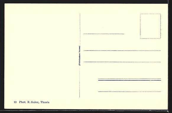 Cartoline postali: AK Andeer, Dorfplatz mit Brunnen – Usato da Berlin venduto da bartko-reher 1