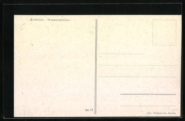 Cartoline postali: Zürich, Passanten und eine Strassenbahn – Usato da Berlin venduto da bartko-reher 1
